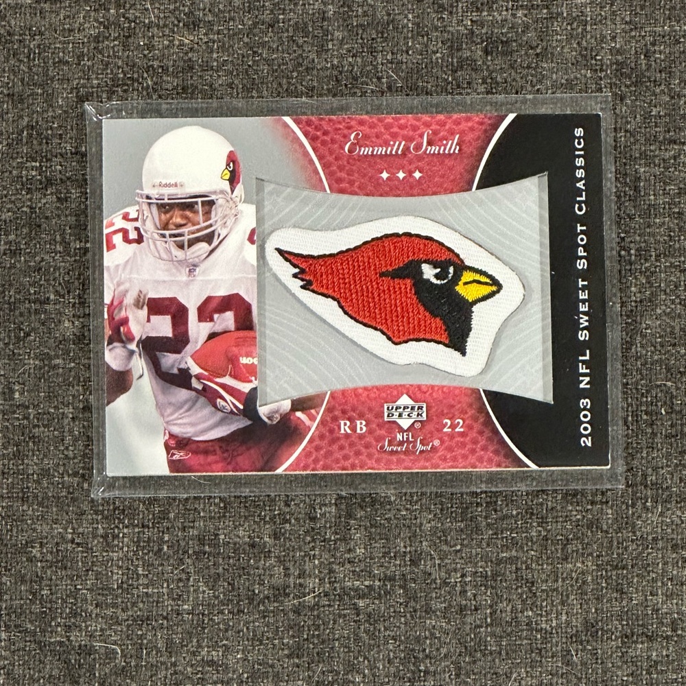VG/NOT EX 2003 EMMITT SMITH UD SWEET SPOT CLASSICS TEAM PATCH P-ES